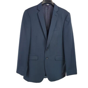Generation Tux Super 130's Merino Wool Suit Jacket Men's 42r Blue Wedding Prom